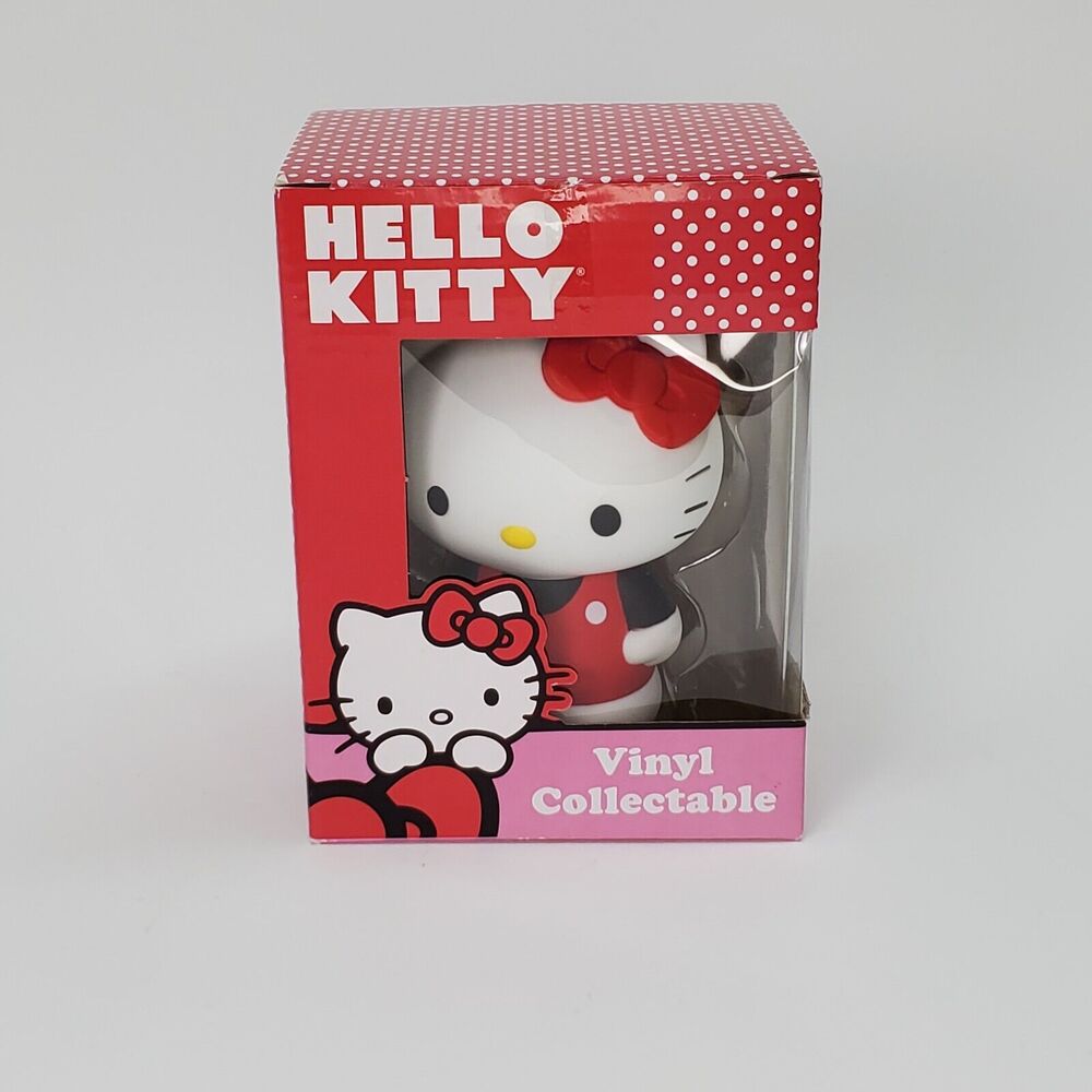 Hello Kitty Sanrio Loungefly Vinyl Collectable‎ Figure Red Bow 2012 SIL-34114